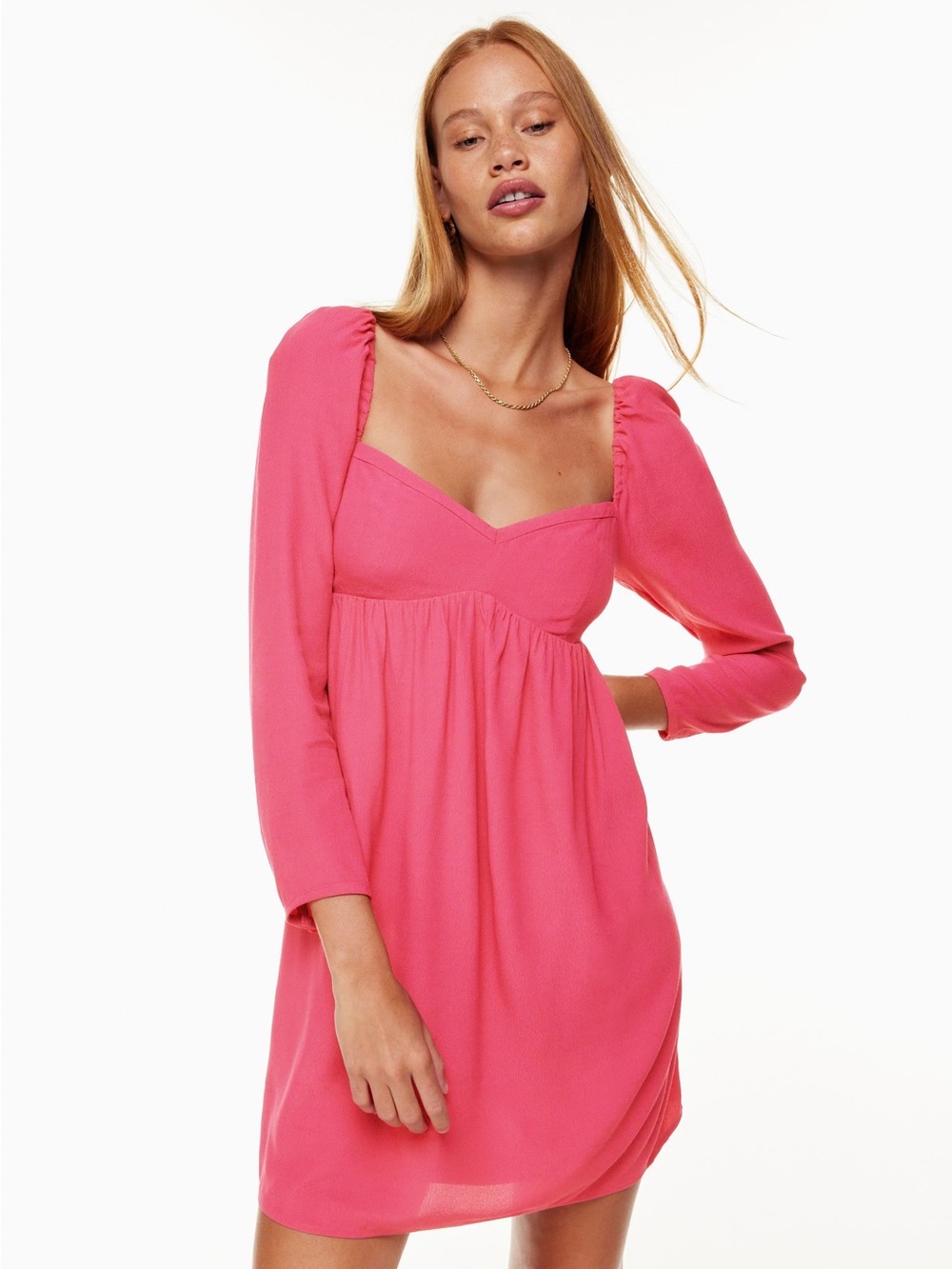 Sunday Best Hot Pink Sweetheart Babydoll Chemise